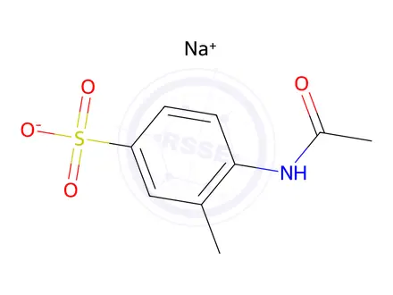 Chemical structure of Sodium 4-acetamido-3-methylbenzenesulfonate