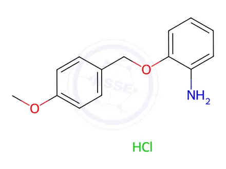 Chemical structure of 2-((4-Methoxybenzyl)oxy)aniline hydrochloride