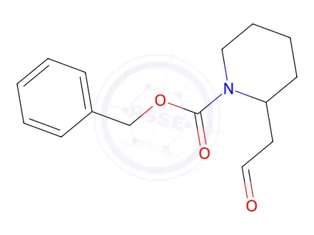 Chemical structure of Phenylmethyl 2-(2-oxoethyl)-1-piperidinecarboxylate