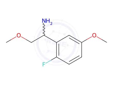 Chemical structure of 1-(2-fluoro-5-methoxyphenyl)-2-methoxyethanamine