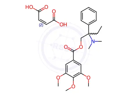 Chemical structure of Trimebutine Maleate
