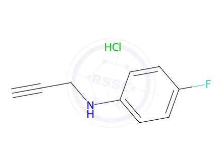 Chemical structure of 4-Fluoro-N-(prop-2-yn-1-yl)aniline hydrochloride