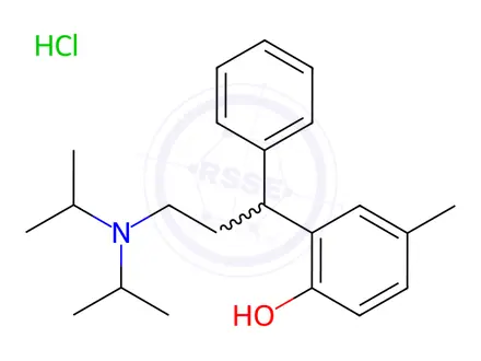 Chemical structure of rac Tolterodine-d14 Hydrochloride