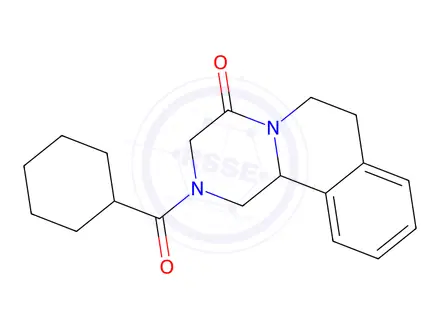 Chemical structure of Praziquantel