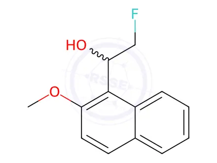 Chemical structure of α-(Fluoromethyl)-2-methoxy-1-naphthalenemethanol