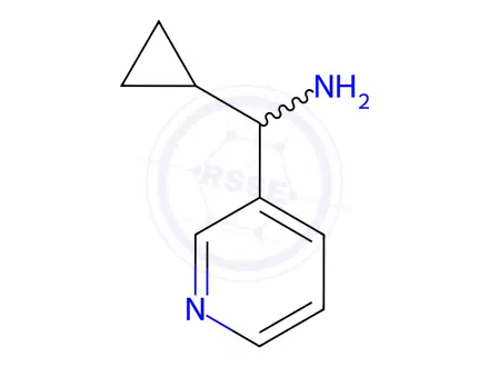 Chemical structure of Cyclopropyl(pyridin-3-yl)methanamine dihydrochloride
