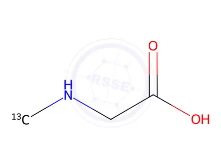 Chemical structure of Sarcosine-13C