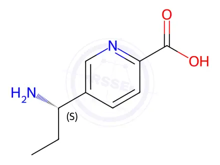Chemical structure of 5-((1S)-1-AMINOPROPYL)PYRIDINE-2-CARBOXYLIC ACID