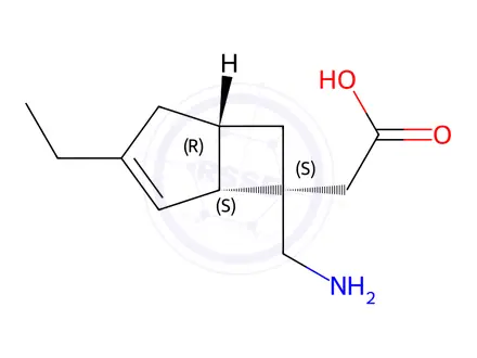 Chemical structure of Mirogabalin