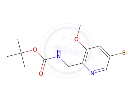 Chemical structure of tert-Butyl (5-Bromo-3-methoxypyridin-2-yl)-methylcarbamate