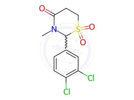 Chemical structure of Chlormezanone Impurity 2