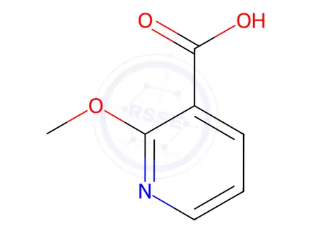 Chemical structure of 2-Methoxynicotinic Acid