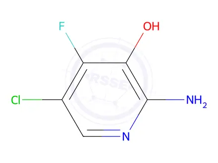 Chemical structure of 2-AMINO-5-CHLORO-4-FLUORO-3-HYDROXYPYRIDINE