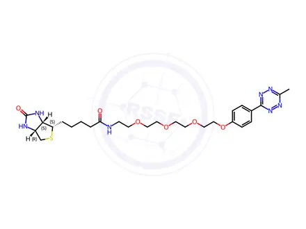 Chemical structure of Biotin-PEG4-methyltetrazine