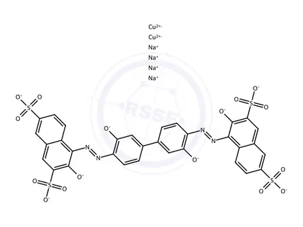 Chemical structure of Direct Blue 80