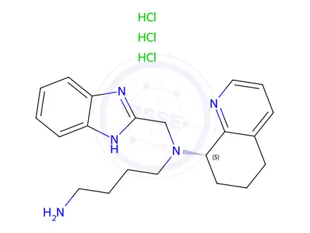 Chemical structure of Mavorixafor Trihydrochloride