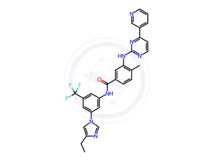 Chemical structure of Nilotinib EP Impurity F