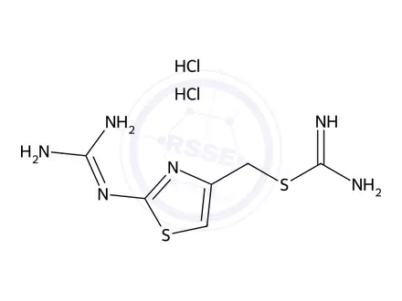 Chemical structure of Famotidine Impurity 13 (Famotidine EP Impurity H Dihydrochloride)