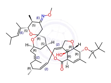 Chemical structure of Moxidectin O-TBS