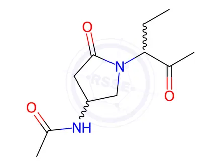 Chemical structure of N-(5-Oxo-1-(2-oxopentan-3-yl)pyrrolidin-3-yl)acetamide