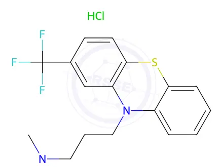 Chemical structure of Triflupromazine Hydrochloride