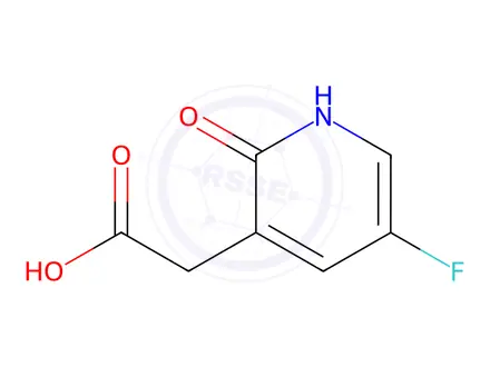 Chemical structure of (5-Fluoro-2-hydroxy-pyridin-3-yl)-acetic acid