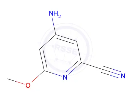 Chemical structure of 4-AMINO-6-METHOXYPICOLINONITRILE