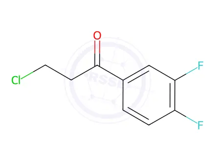 Chemical structure of 3-Chloro-1-(3,4-difluorophenyl)-1-propanone