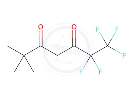 Chemical structure of 1,1,1,2,2-Pentafluoro-6,6-dimethyl-3,5-heptanedione