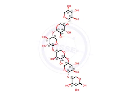 Chemical structure of Xylohexaose