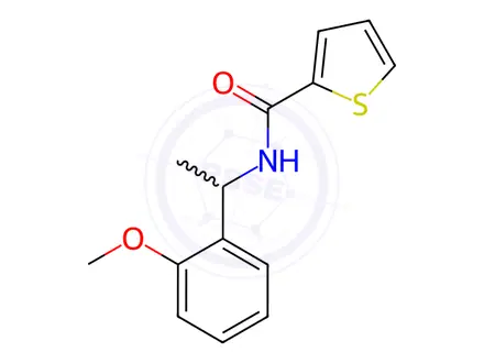 Chemical structure of n-(1-(2-Methoxyphenyl)ethyl)thiophene-2-carboxamide