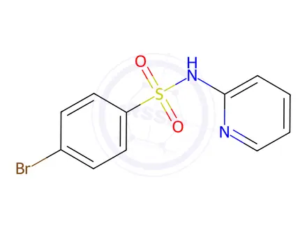 Chemical structure of 4-Bromo-N-(pyridin-2-yl)benzenesulfonamide