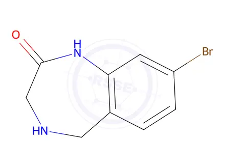 Chemical structure of 8-Bromo-4,5-dihydro-1H-benzo[e][1,4]diazepin-2(3H)-one