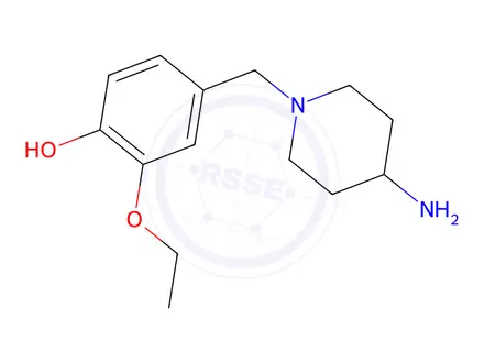 Chemical structure of 4-[(4-Aminopiperidin-1-yl)methyl]-2-ethoxyphenol
