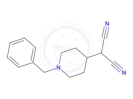 Chemical structure of 2-(1-Benzylpiperidin-4-yl)malononitrile