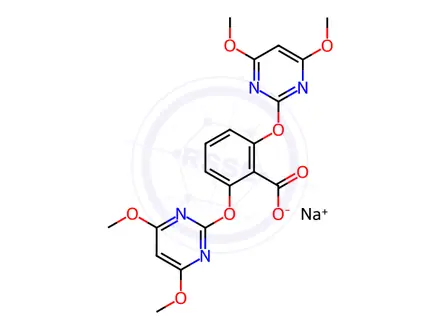 Chemical structure of Bispyribac-sodium