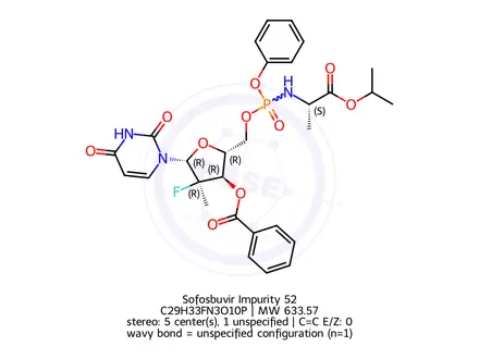 Chemical structure of Sofosbuvir Impurity 183