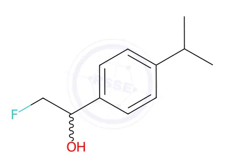 Chemical structure of α-(Fluoromethyl)-4-(1-methylethyl)benzenemethanol