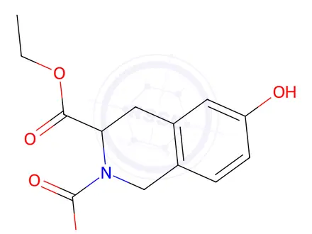 Chemical structure of 3-Ethyl 2-methyl 6-hydroxy-3,4-dihydro-2,3(1H)-isoquinolinedicarboxylate
