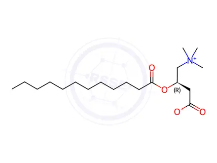 Chemical structure of (-)-Lauroylcarnitine