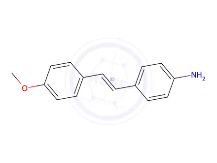 Chemical structure of 4-Amino-4'-methoxystilbene