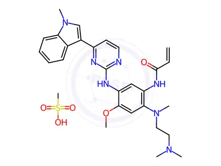 Chemical structure of Osimertinib Mesylate