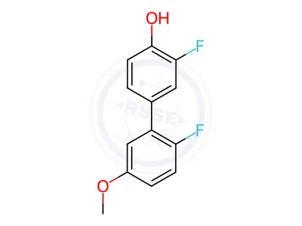 Chemical structure of 2-Fluoro-4-(2-fluoro-5-methoxyphenyl)phenol
