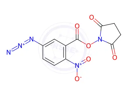 Chemical structure of N-5-Azido-2-nitrobenzoyloxysuccinimide