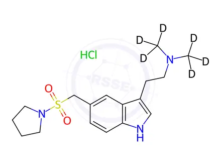 Chemical structure of Almotriptan-d6 Hydrochloride
