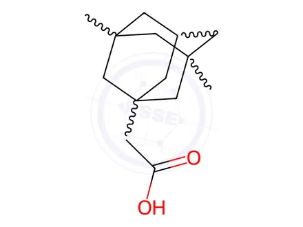 Chemical structure of (3,5-Dimethyl-1-adamantyl)acetic acid