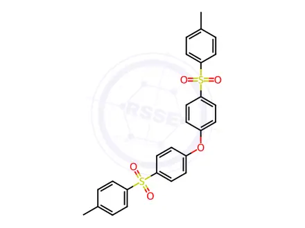 Chemical structure of Benzene, 1,1'-oxybis[4-[(4-methylphenyl)sulfonyl]-