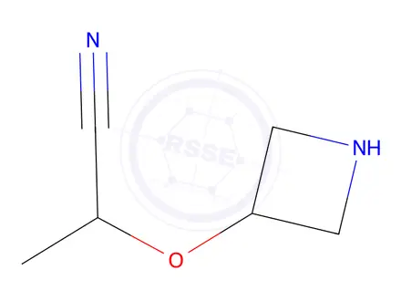 Chemical structure of 2-(Azetidin-3-yloxy)propanenitrile