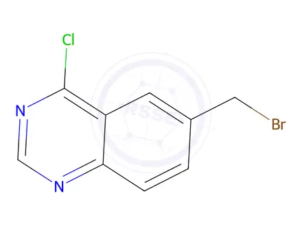 Chemical structure of 6-(BROMOMETHYL)-4-CHLOROQUINAZOLINE