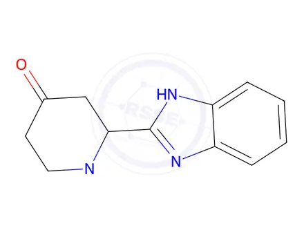 Chemical structure of 2-(1H-benzo[d]imidazol-2-yl)-1-methylpiperidin-4-one